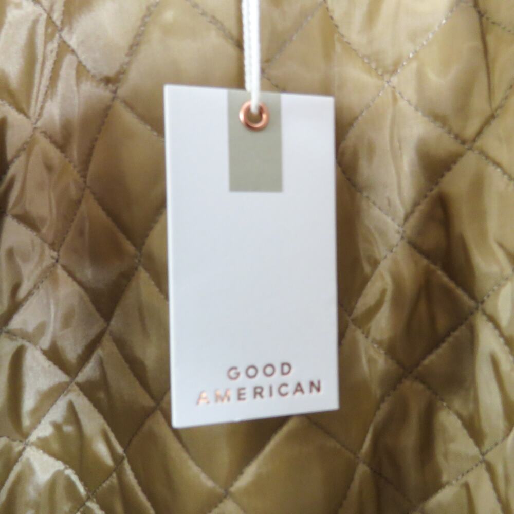 Good American Chore Dropped Shoulder Utility Jacket in Camel Brown Size 1X NWT - Picture 6 of 9